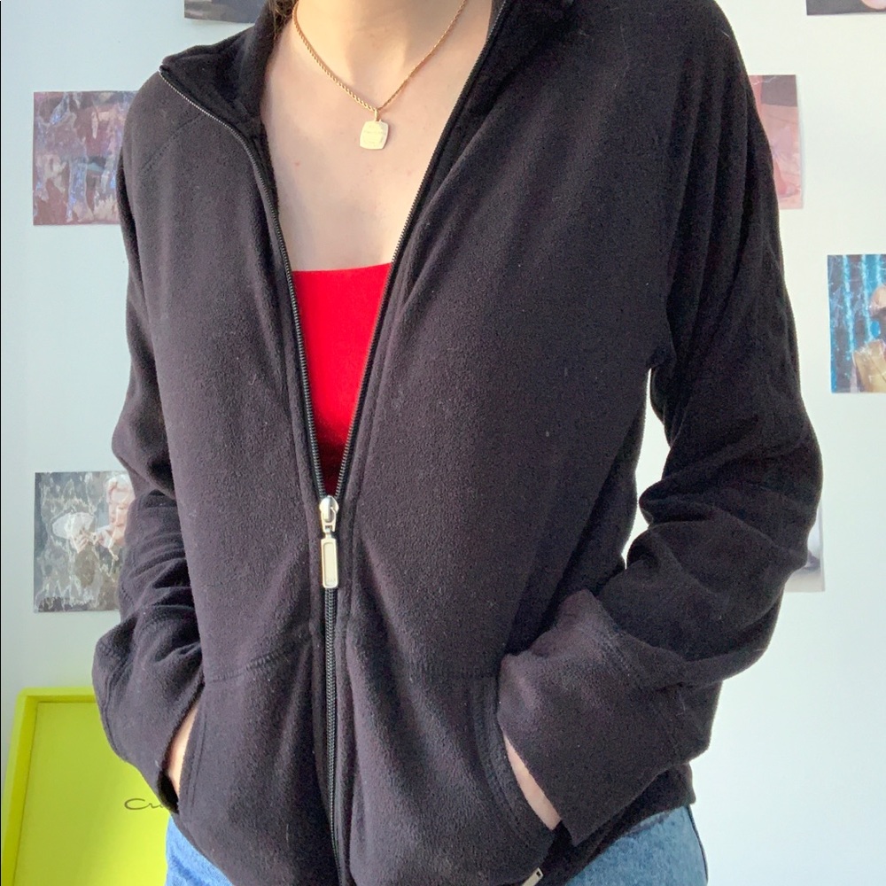 Black Roots Zip Up